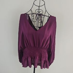 BOLD elements Deep Purple Blouse